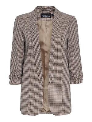 PCBOSELLA 3/4 PRINTED BLAZER NOOS BC Silver Mink-HOUNDSTOOTH