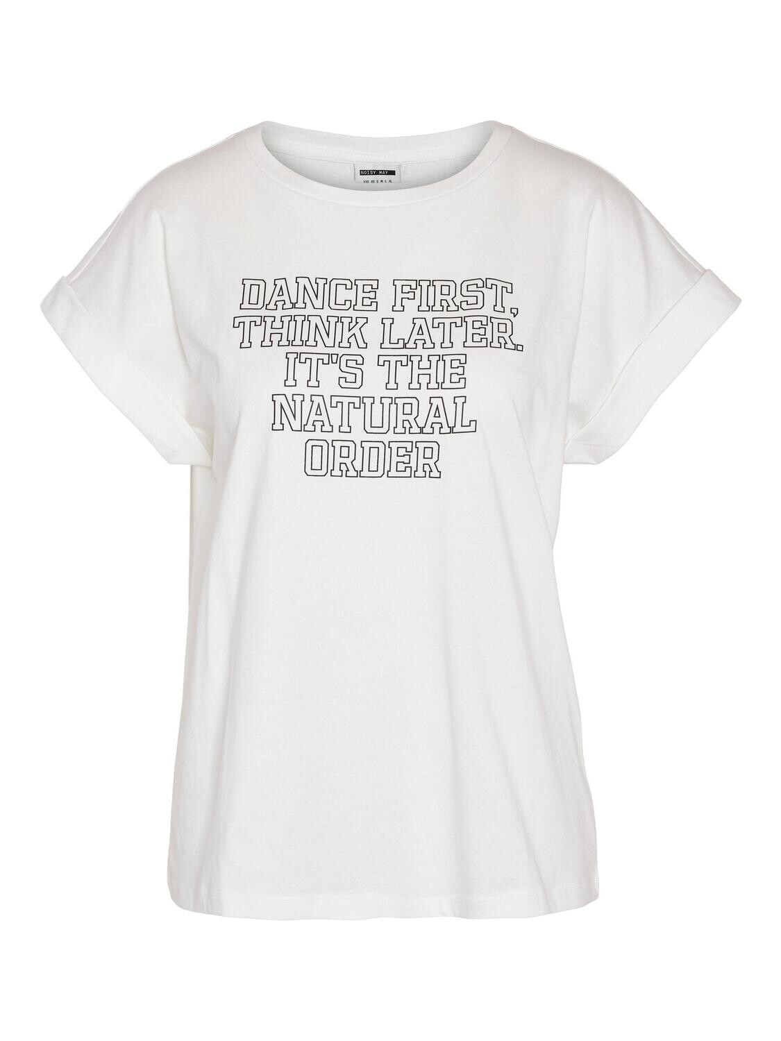 NMMATHILDE DANCE S/S PRINT T-SHIRT FWD Blanc De Blanc/DANCE