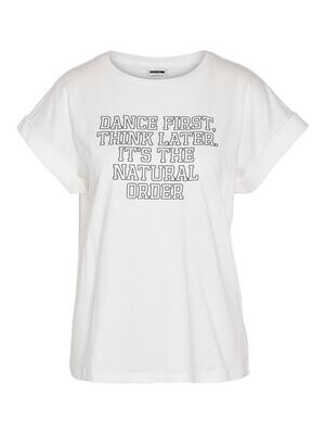 NMMATHILDE DANCE S/S PRINT T-SHIRT FWD Blanc De Blanc/DANCE