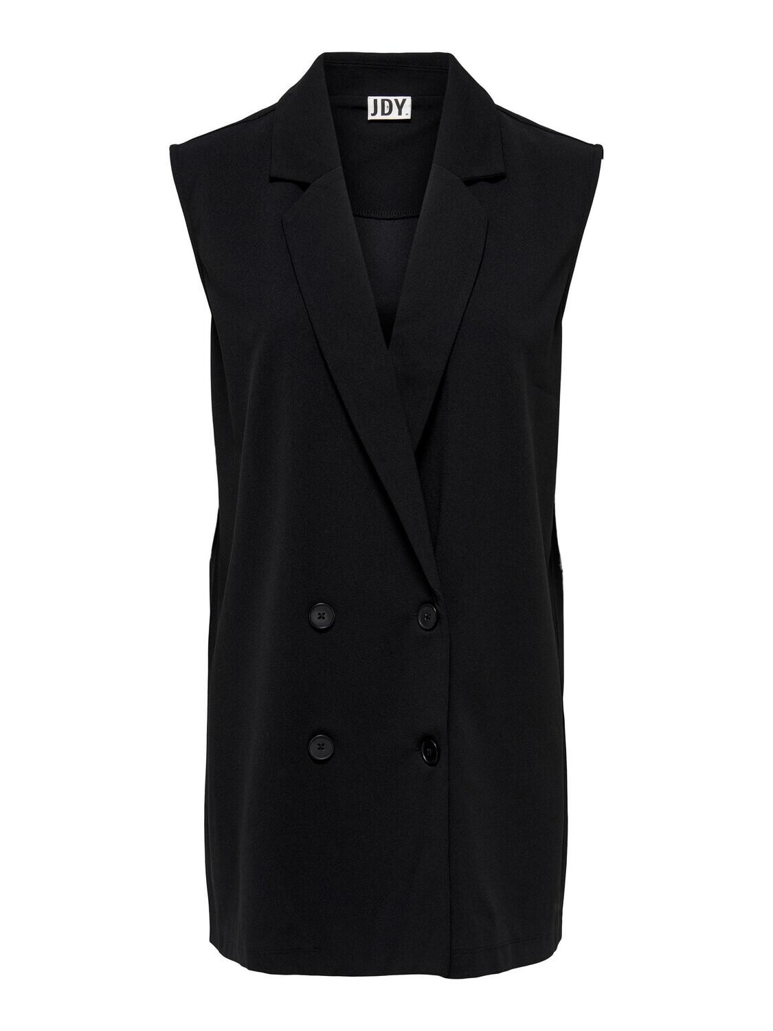 JDYGEGGO LIFE S/L LONG WAISTCOAT JRS Black