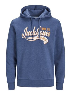 JJELOGO SWEAT HOOD 2 COL 23/24 NOOS Ensign Blue-Melange
