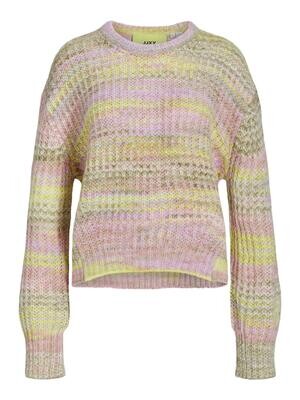JXSIMONE SPACE DYE CREW NECK KNIT SN Lilac Breeze//6 mult