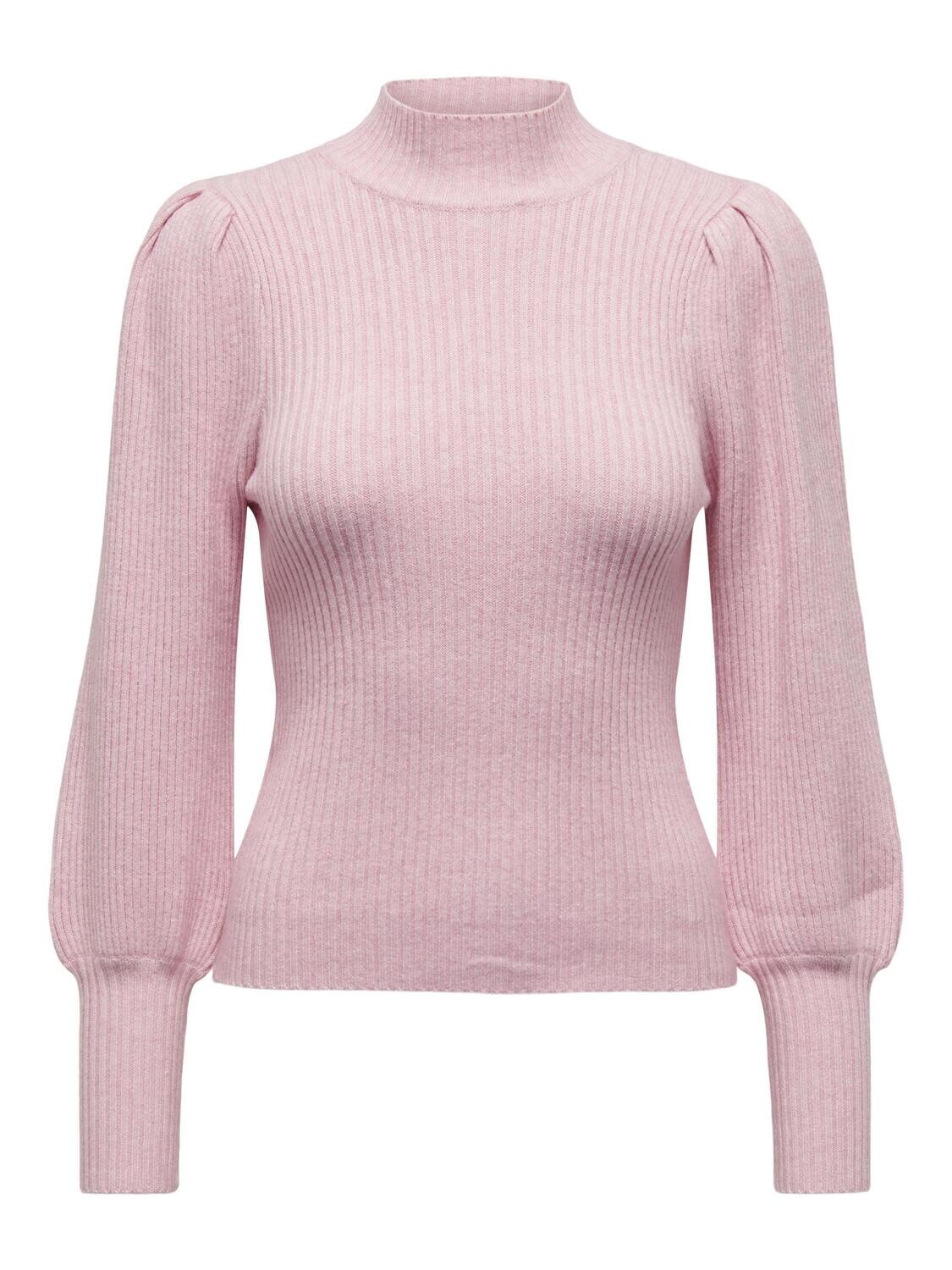 ONLKATIA L/S HIGHNECK PULLOVER KNT NOOS Light Pink/Melange