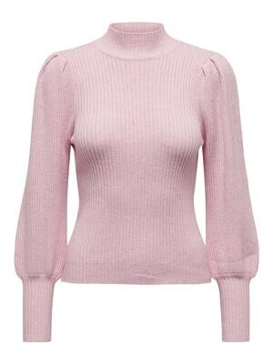 ONLKATIA L/S HIGHNECK PULLOVER KNT NOOS Light Pink/Melange