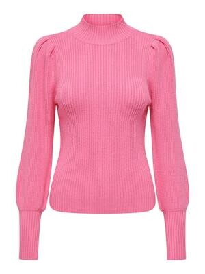 ONLKATIA L/S HIGHNECK PULLOVER KNT NOOS Azalea Pink