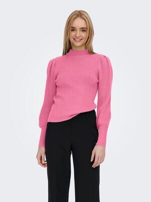 ONLKATIA L/S HIGHNECK PULLOVER KNT NOOS Azalea Pink