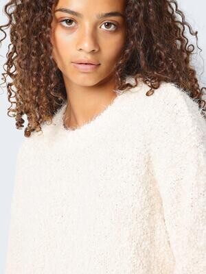 NMSASSY L/S O-NECK KNIT NOOS Eggnog