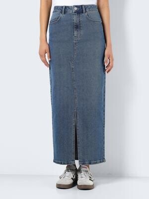NMKATH NW SLIT LONG SKIRT VI477MB NOOS Medium Blue Denim