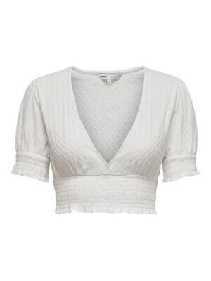 ONLHANNAH S/S SMOCK TOP JRS NOOS Cloud Dancer