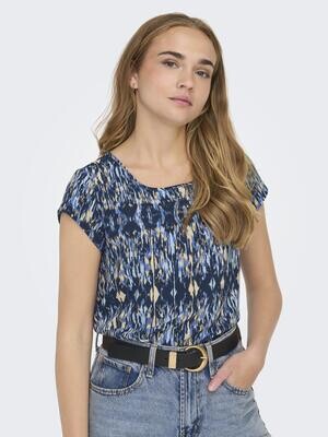 ONLVIC S/S AOP TOP NOOS PTM Forever Blue/Ethnic