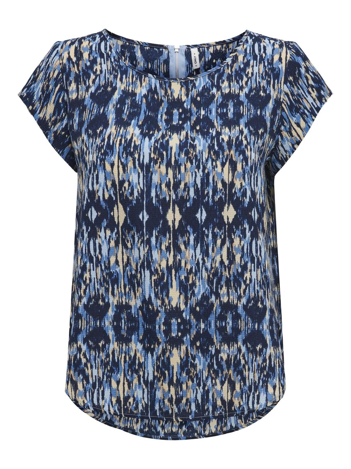 ONLVIC S/S AOP TOP NOOS PTM Forever Blue/Ethnic