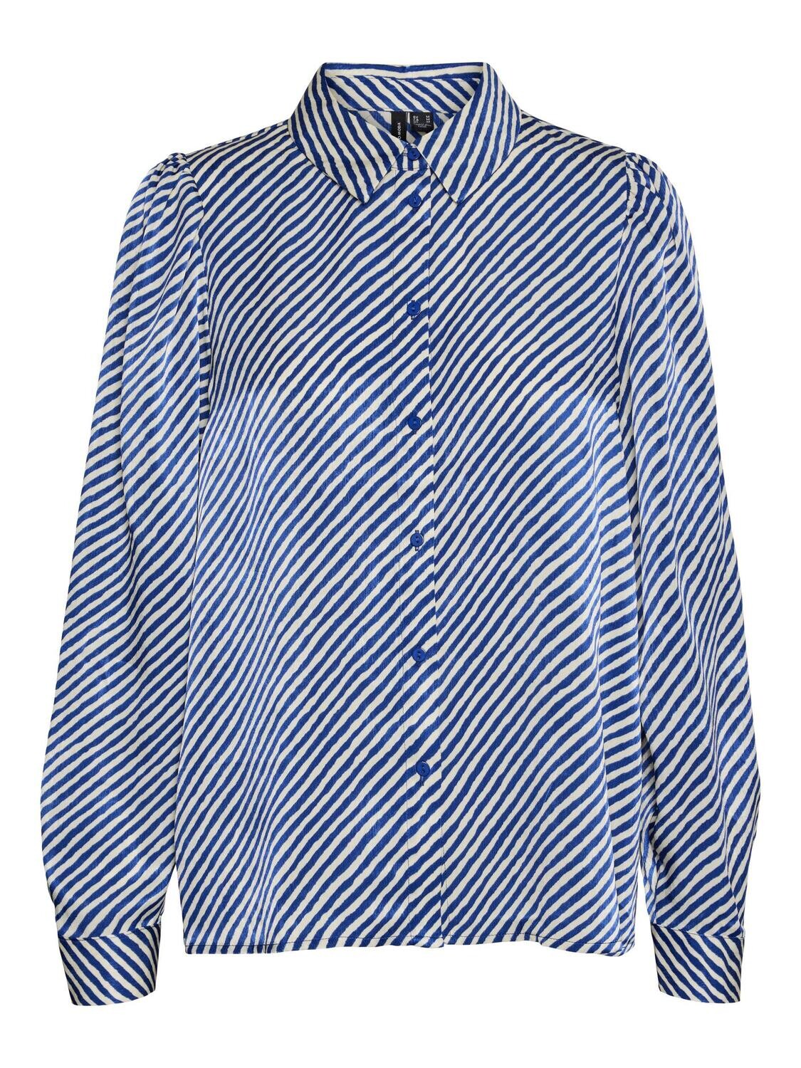 VMIZEL L/S SHIRT WVN BTQ GA Mazarine Blue/BIRCH