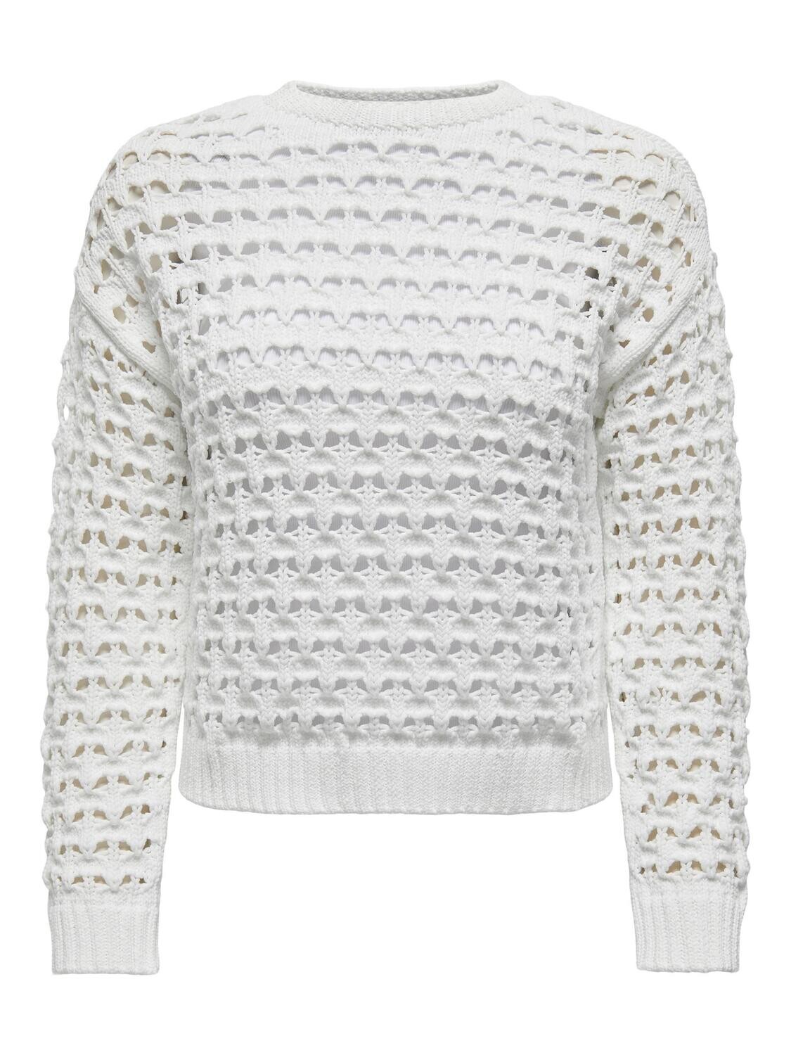 ONLLINDA LS O-NECK CC KNT Bright White