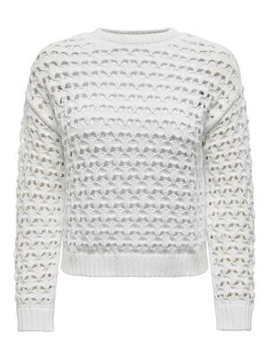 ONLLINDA LS O-NECK CC KNT Bright White