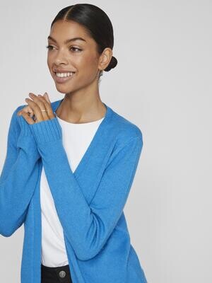 VIRIL OPEN L/S KNIT CARDIGAN - NOOS Cloisonné/DARK MELAN