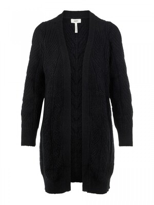 OBJNOVA STELLA L/S KNIT CARDIGAN NOOS Black