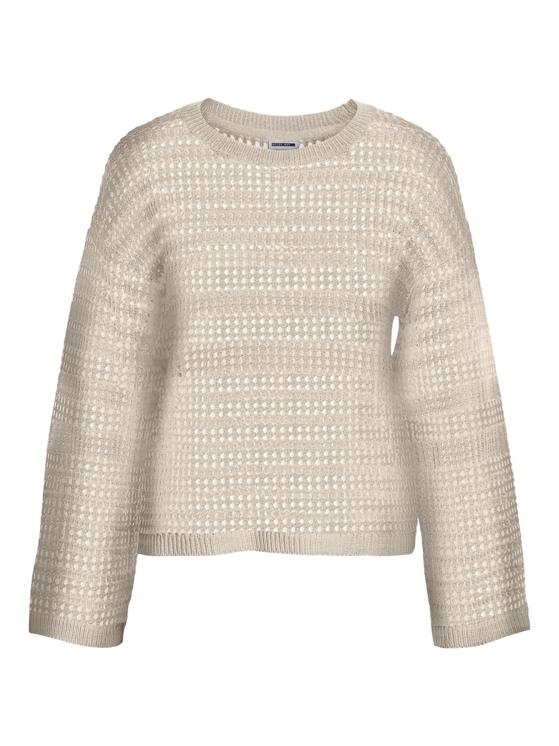 NMJOLA L/S O-NECK KNIT DD Eggnog/SOLID