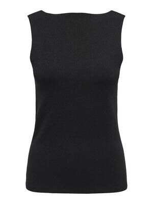 ONLROMA S/L 2-WAYS SHINE TOP JRS Black/Black glitter
