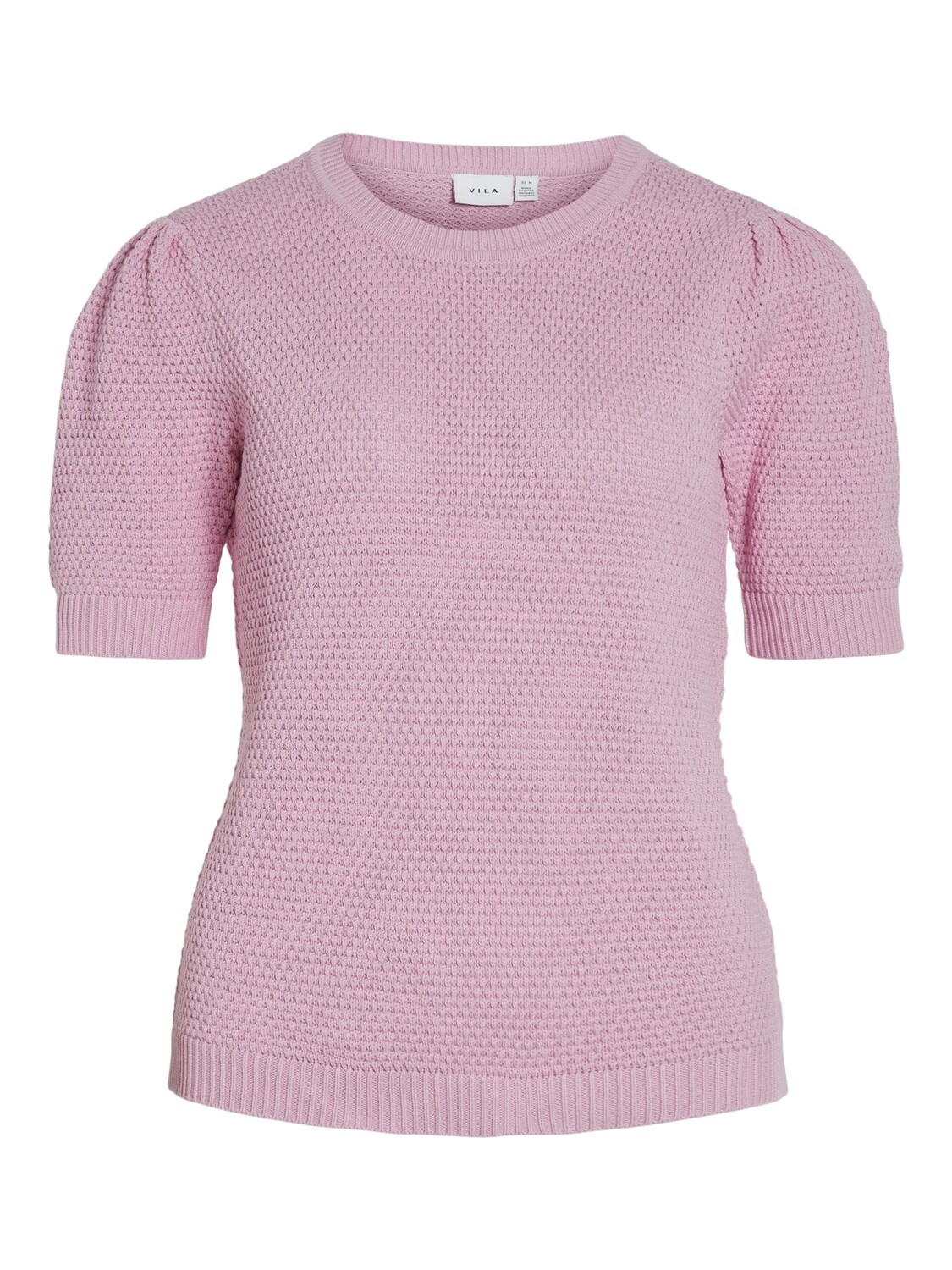 VIDALO O-NECK S/S KNIT TOP - NOOS Pastel Lavender
