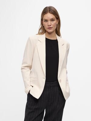 OBJLISA L/S BUTTON BLAZER NOOS Sandshell