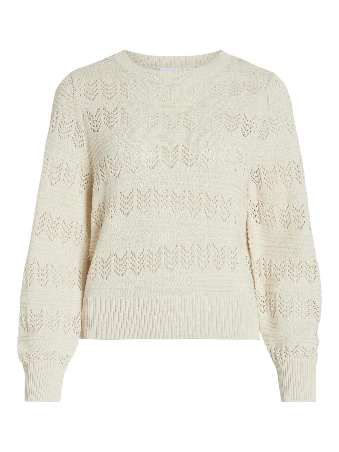 VICATTIA L/S POINTELLE KNIT TOP - NOOS Birch