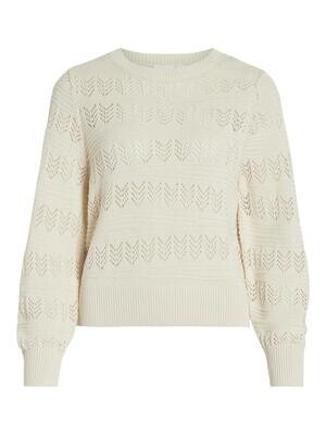 VICATTIA L/S POINTELLE KNIT TOP - NOOS Birch