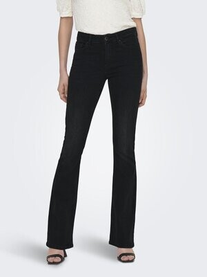 ONLBLUSH MID FLARED DNM TAI1099 NOOS Washed Black