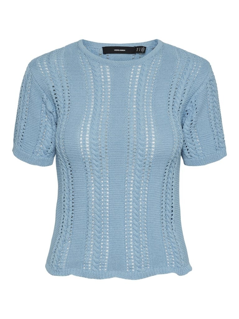 VMNORA SS O-NECK TOP POP Dusk Blue