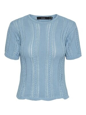 VMNORA SS O-NECK TOP POP Dusk Blue