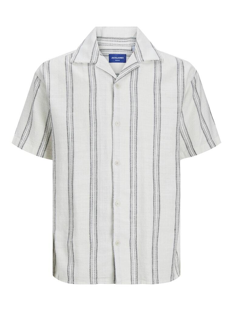 JORCABANA STRIPE SHIRT SS SN Cloud Dancer