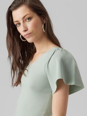VMGINNY SS V-NECK PULLOVER NOOS Jadeite