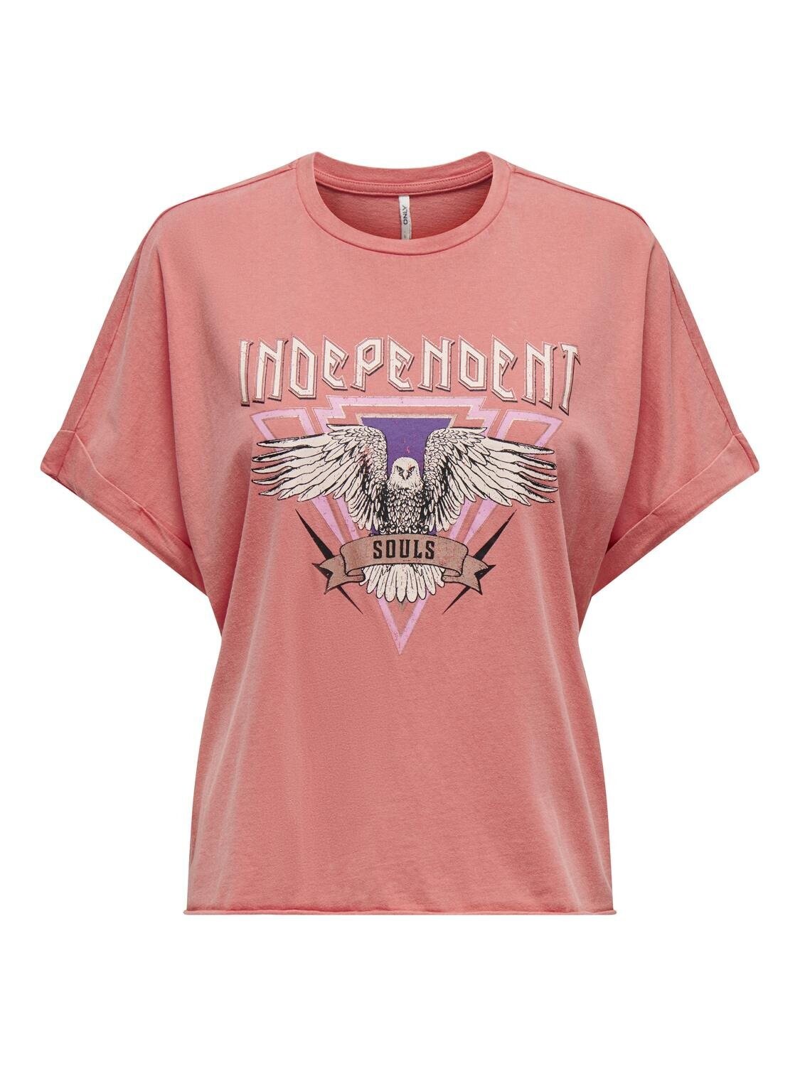 ONLLUCY LIFE S/S WILD FOLD-UP TOPBOX JRS Rose Of Sharon-Independent et