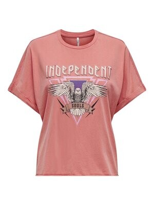 ONLLUCY LIFE S/S WILD FOLD-UP TOPBOX JRS Rose Of Sharon-Independent et