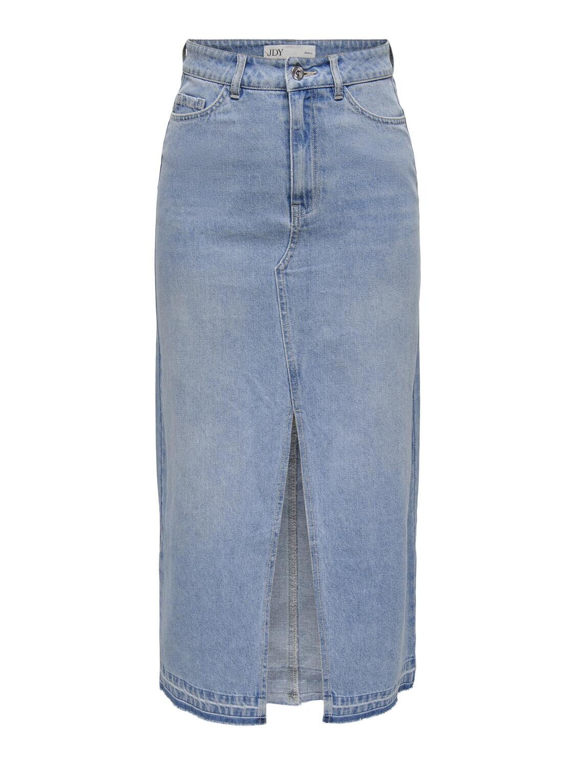 JDYBELLA HW LONG SKIRT DNM NOOS Light Blue Denim