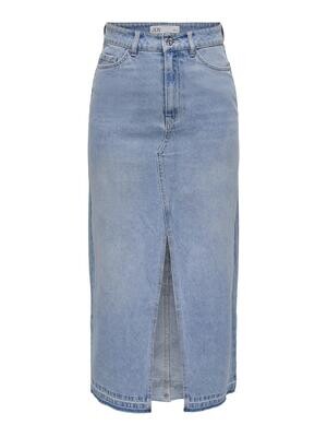 JDYBELLA HW LONG SKIRT DNM NOOS Light Blue Denim