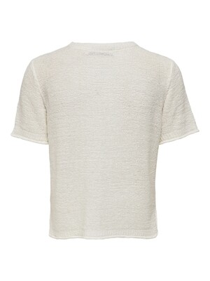 ONLSUNNY S/S PULLOVER KNT NOOS Cloud Dancer