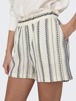 JDYTHEIS JACQUARD SHORTS WVN DIA Tapioca/BLACK