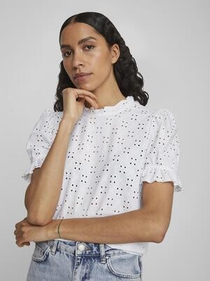 VIKAWA S/S FLOUNCE TOP - NOOS Optical Snow