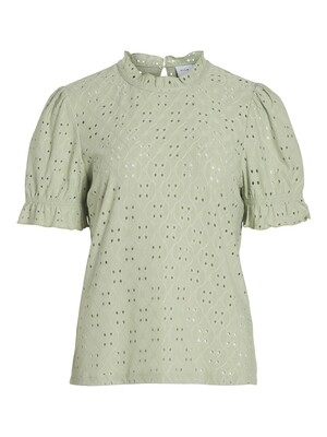 VIKAWA S/S FLOUNCE TOP - NOOS Swamp