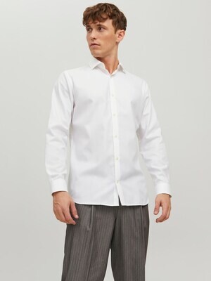 JPRBLAPARKER SHIRT L/S NOOS White/SLIM FIT