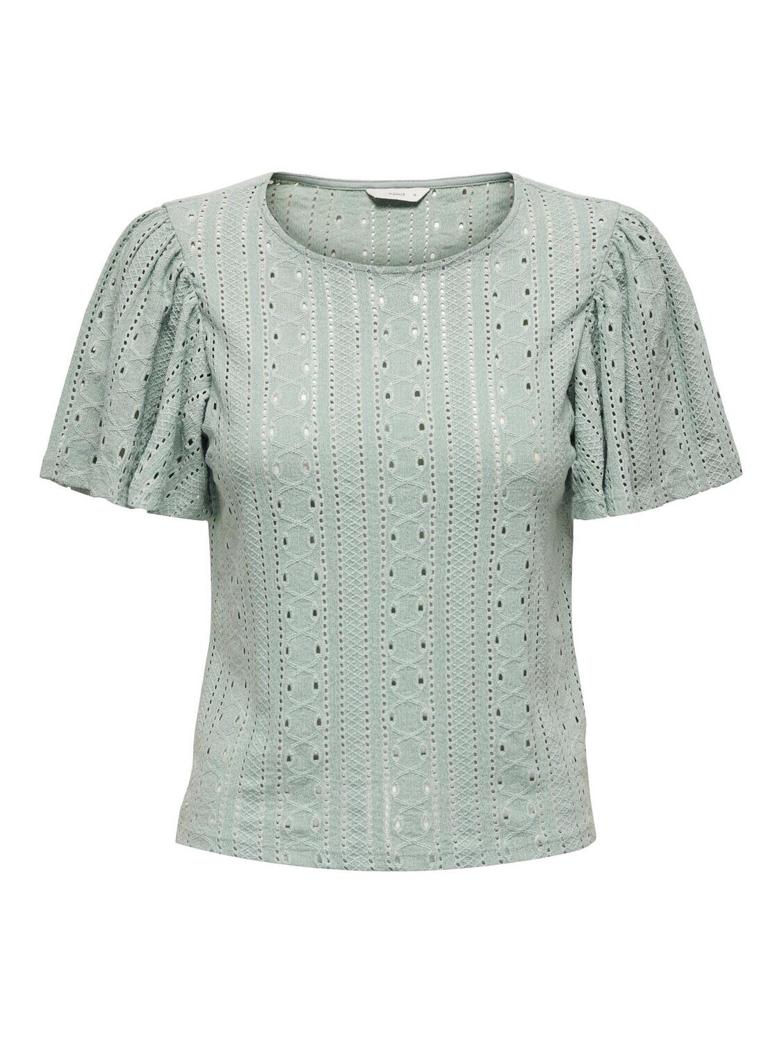 ONLRIVERSIDE S/S FLAIRED TOP JRS Jadeite