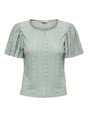 ONLRIVERSIDE S/S FLAIRED TOP JRS Jadeite