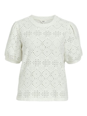 OBJFEODORA S/S TOP NOOS Cloud Dancer