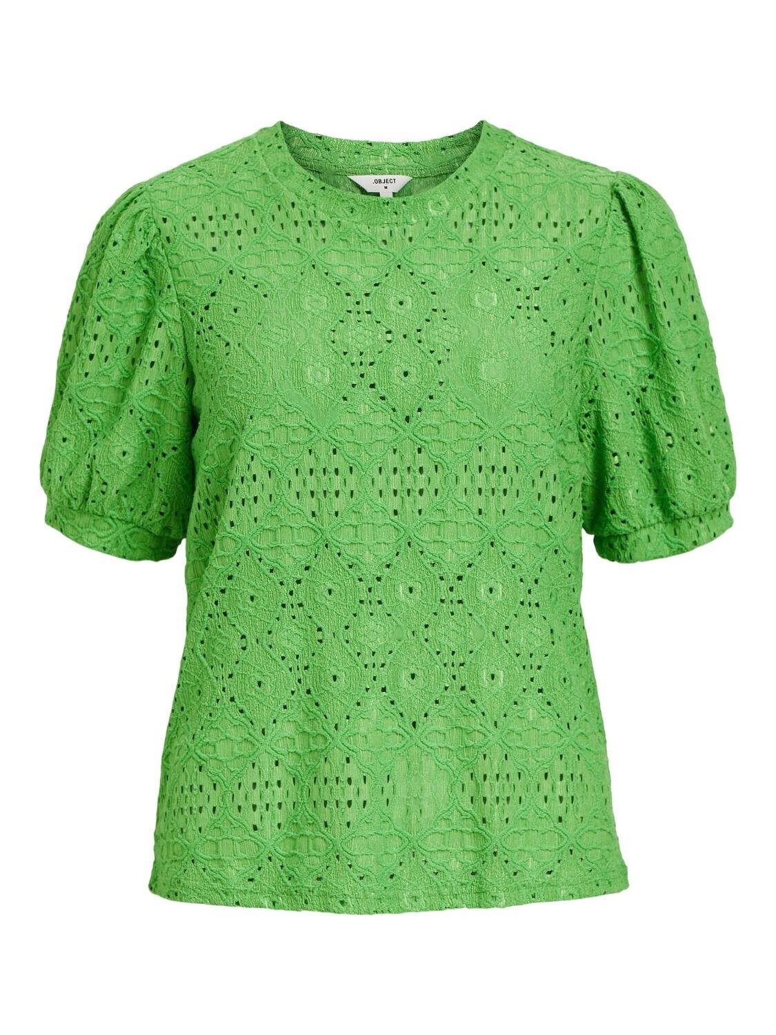 OBJFEODORA S/S TOP NOOS Vibrant Green