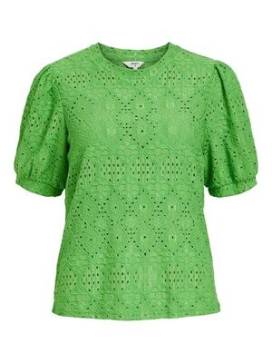 OBJFEODORA S/S TOP NOOS Vibrant Green