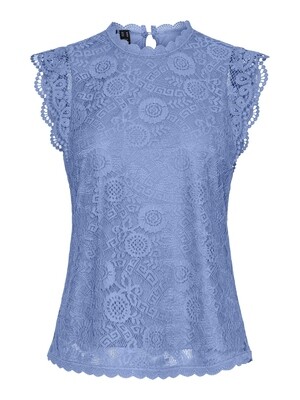 PCOLLINE SL LACE TOP NOOS Hydrangea