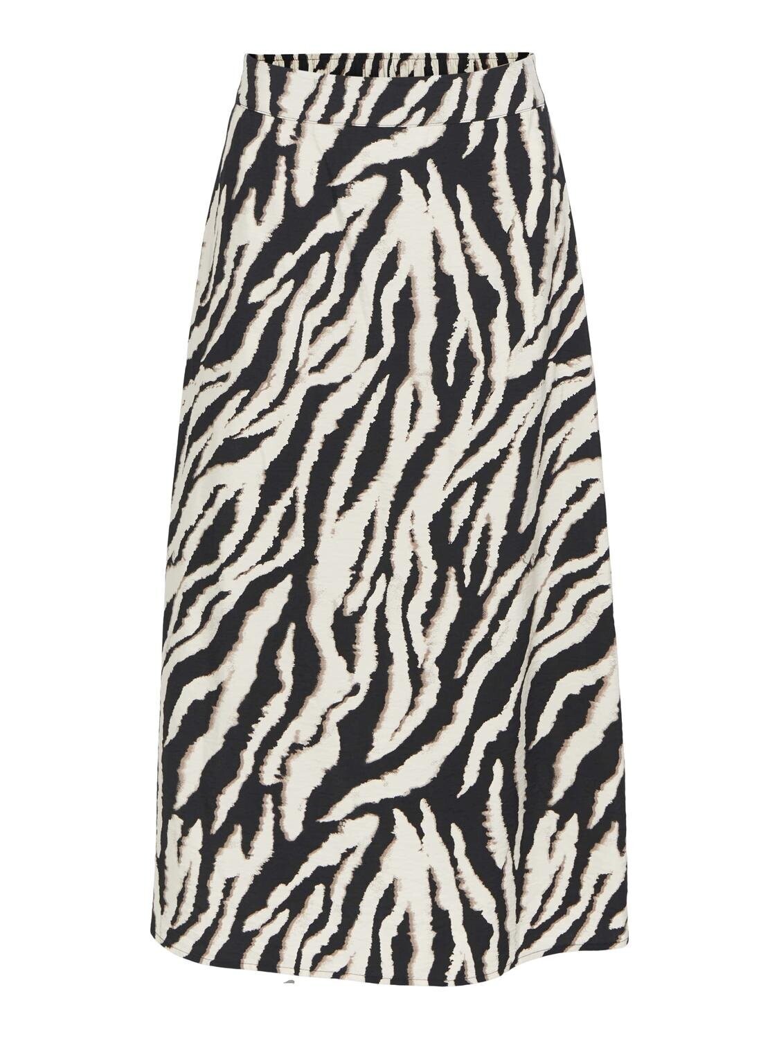 OBJJACIRA MW SKIRT NOOS Sandshell-Black-fossil zebra