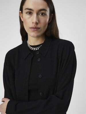 OBJSANNE L/S SHIRT NOOS Black