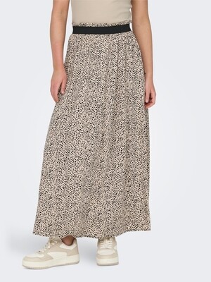 ONLVENEDIG AOP LIFE LONG SKIRT WVN NOOS Silver Mink-LINA SMALL LEO