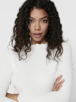 ONLEMMA L/S HIGH NECK TOP NOOS JRS Egret